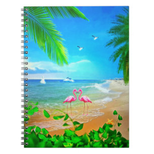 Carnet Amour de flamingo