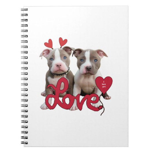 Carnet Amour de pitbull (Devant)