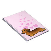 Carnet Amour de teckel (à cheveux longs) (Côté Droit)