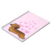 Carnet Amour de teckel (à cheveux longs) (Côté gauche)