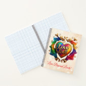 Carnet "Amour doré sans limites" (Intérieur)