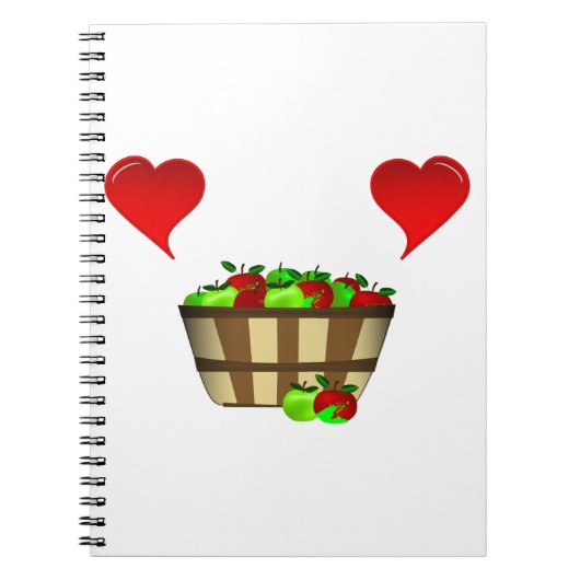 Carnet Amour du panier de pomme (Devant)