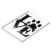 Carnet Amour Empreinte de patte (Côté gauche)