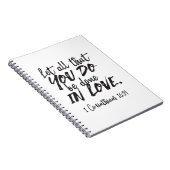 Carnet Amour en action - 1 Corinthiens 16:14 Inspirationa (Côté Droit)