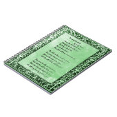 Carnet Amour et amitié de poème par Emily Bronte (Côté gauche)