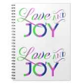 Carnet Amour Et Joie Colorée (Devant)