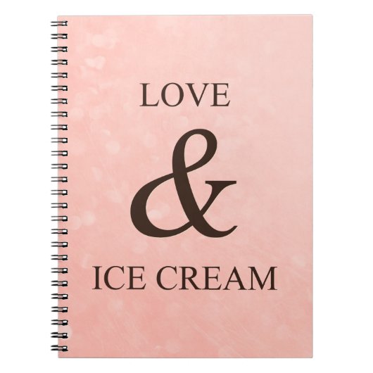 Carnet Amour & glace (Devant)