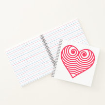 Amour Hypnotique – Cœur Contourné Rouge Minimalist