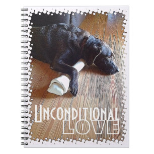 Carnet Amour inconditionnel Chocolat Labrador Retriever