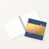 Carnet Amour Moderne Féminin Or (Intérieur)