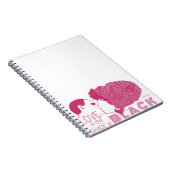 Carnet AMOUR NOIR en ROSE (Côté Droit)