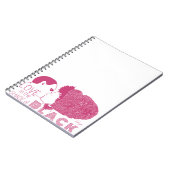 Carnet AMOUR NOIR en ROSE (Côté gauche)