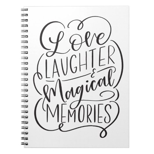 Carnet Amour rire et souvenirs magiques Lettres (Devant)