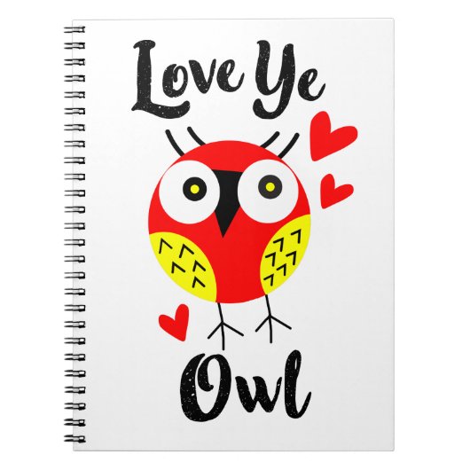 Carnet amour toi hibou (Devant)
