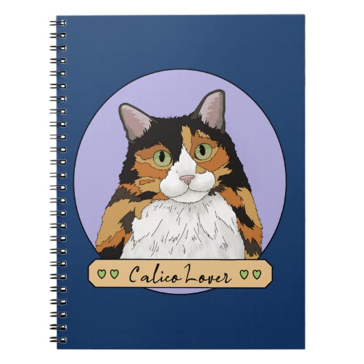 Carnet Amoureux de chat calico (Devant)