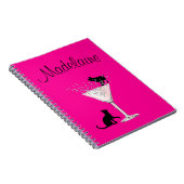 Carnet Amoureux de les chats bulles moderne rose personne (Côté Droit)