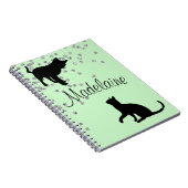 Carnet Amoureux de les chats Moderne Mint Green Spots per (Côté Droit)