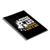 Carnet Amoureux d'échecs mignons et de café, art du caval (Côté Droit)