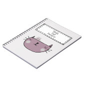 Carnet Amoureux des chats lunatique de charme Purfait (Côté gauche)