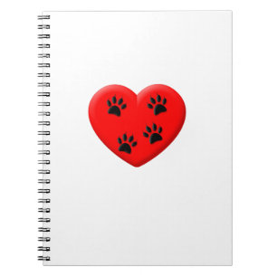 Carnet Amoureux des chats Red Heart Et Paws