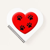 Carnet Amoureux des chats Red Heart Et Paws (Devant)