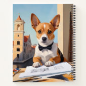 Carnet Amoureux des chiens de Charming Corgi Architect (Dos)