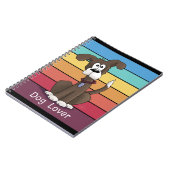 Carnet Amoureux des chiens festif (Côté gauche)