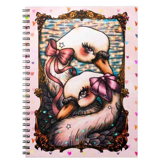 Carnet Amoureux des cygnes (Devant)