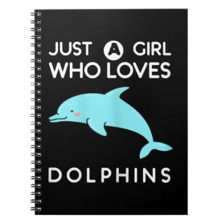 Carnet amoureux des dauphins juste une fille qui aime les