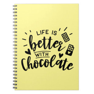 Carnet Amoureux du chocolat mignon Chocoholic Foodie Diet