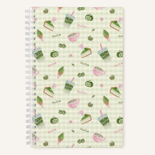 Carnet Amoureux du Matcha Vert (Recto)