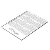 Carnet Amsterdam Canal Maisons Hollandais argent personna (Côté gauche)