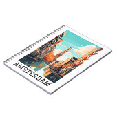 Carnet Amsterdam Pays-Bas Canal Travel (Côté gauche)