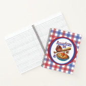 Carnet Amusant américain comme Baseball & Pomme Pie (Intérieur)