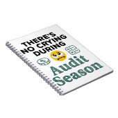 Carnet Amusant Auditeur Pas De Pleurage Pendant La Saison (Côté Droit)