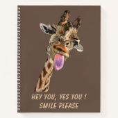 Carnet amusant avec Giraffe Joueuse - Texte person (Devant)