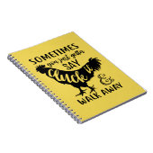 Carnet Amusant coq de poulet Lover F you Ferme agricole (Côté Droit)