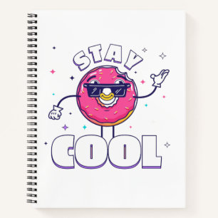 Carnet Amusant design "Stay Cool" avec caractère original