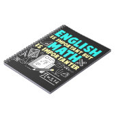 Carnet Amusant enseignant de mathématiques plaisanter éco (Côté gauche)