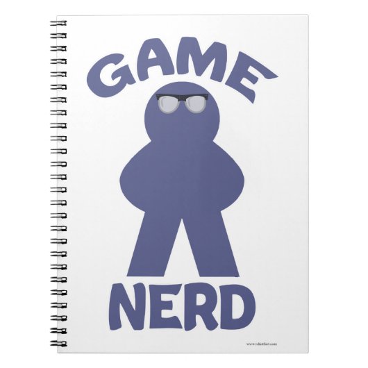 Carnet Amusant jeu de société Nerd Meeple Design amusant (Devant)