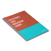 Carnet amusant, Journal de la tablette d'écriture (Côté Droit)