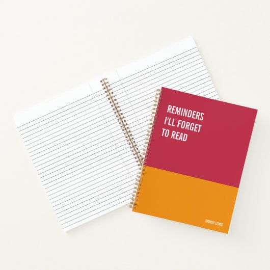 Carnet amusant, Journal de la tablette d'écriture (Intérieur)