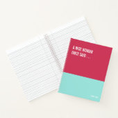 Carnet amusant, Journal de la tablette d'écriture  (Intérieur)