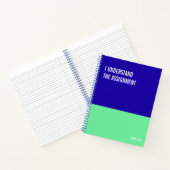 Carnet amusant, Journal de la tablette d'écriture  (Intérieur)