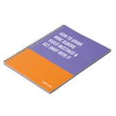 Carnet amusant, Journal de la tablette d'écriture  (Côté gauche)