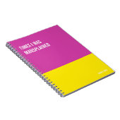 Carnet amusant, Journal de la tablette d'écriture  (Côté Droit)