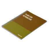 Carnet amusant, Journal de la tablette d'écriture  (Côté gauche)