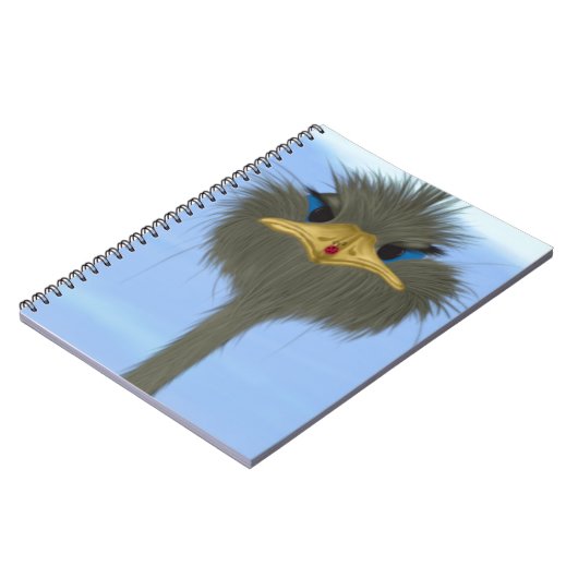 Carnet Amusant Ostrich George Et Mignonne Ladybug (Côté gauche)