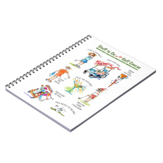 Carnet Amusant "Stuff to Do on the Golf Course" (Côté gauche)