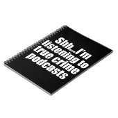 Carnet Amusant Ventilateur Podcast de Crimes Vrais (Côté gauche)